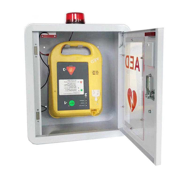 Cabinets de défibrillateur d'AED de coin rond avec l'approbation de la CE de lumière de stroboscope