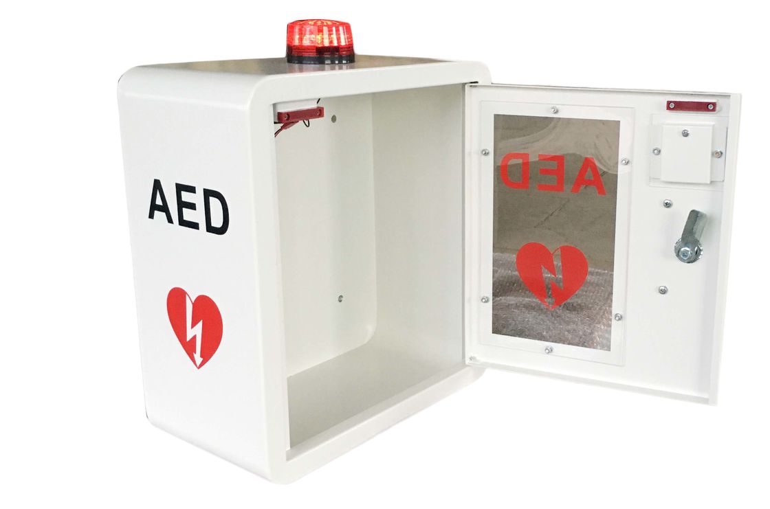 Sécurité élevée incurvée d'AED de boîte fixée au mur faisante le coin de défibrillateur pour d'intérieur