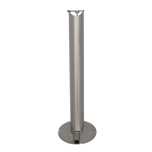 Support actionné par pédale universelle active ronde d'aseptisant de support de distributeur de Sanitiser de pédale de pied de tube d'acier inoxydable