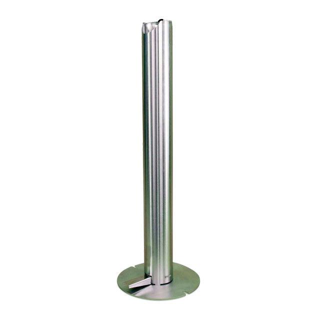 Support actionné par pédale universelle active ronde d'aseptisant de support de distributeur de Sanitiser de pédale de pied de tube d'acier inoxydable