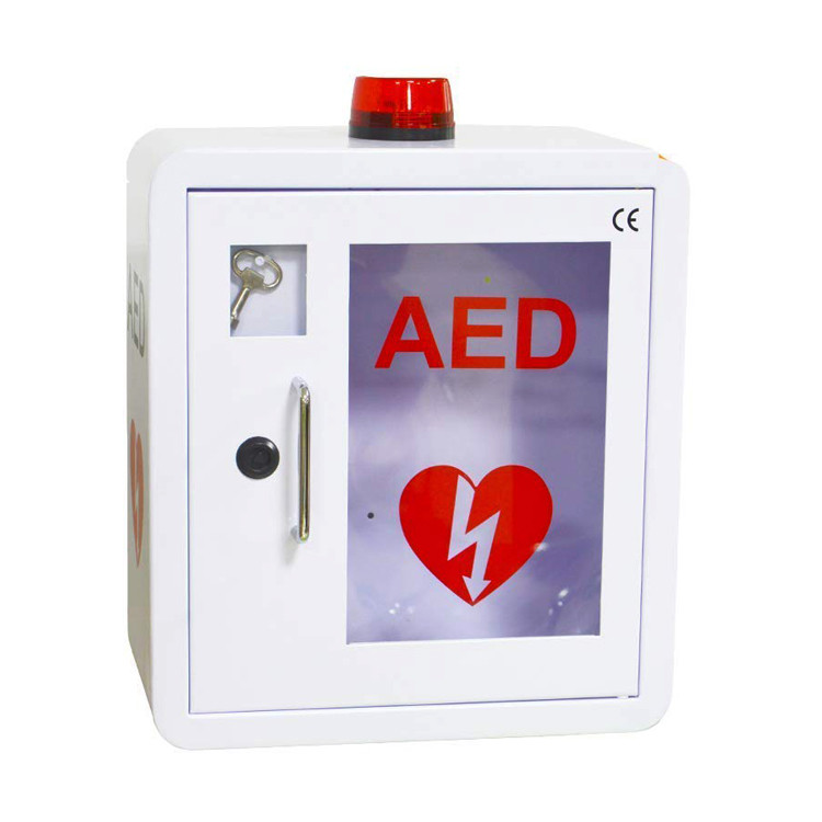 Cabinets de défibrillateur d'AED de coin rond avec l'approbation de la CE de lumière de stroboscope